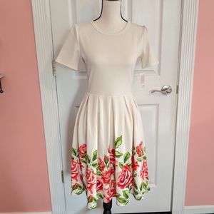 NWT rare lularoe Amelia rose dipped dress unicorn